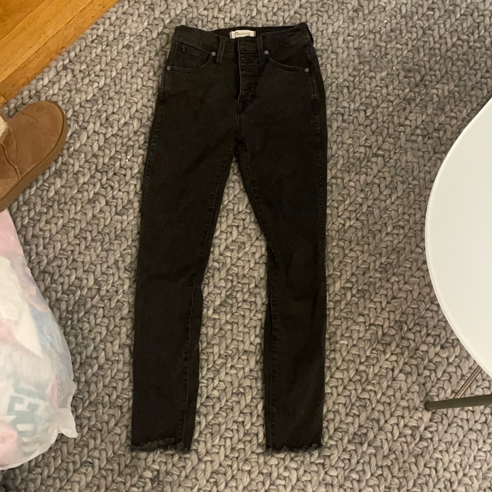 Madewell black skinny jeans